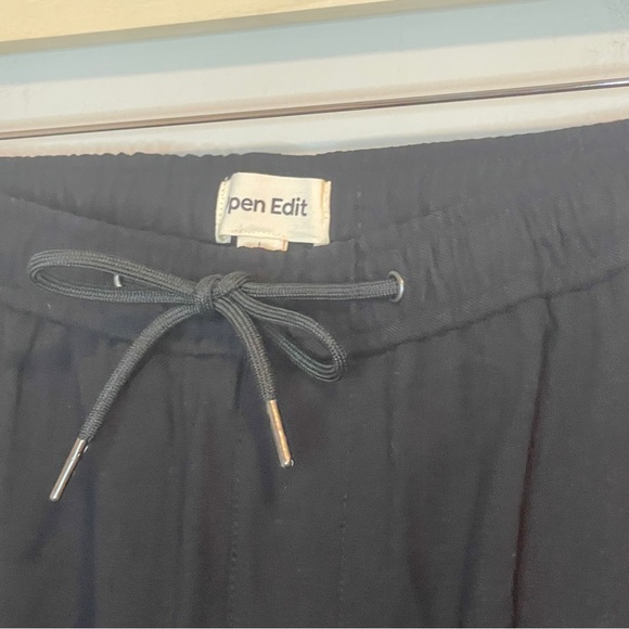 OPEN EDIT Drawstring Pants in Black L - Picture 3 of 8